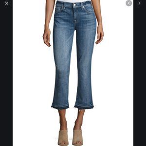 7 FOR ALL MANKIND Cropped Boot Jeans w/Release hem
